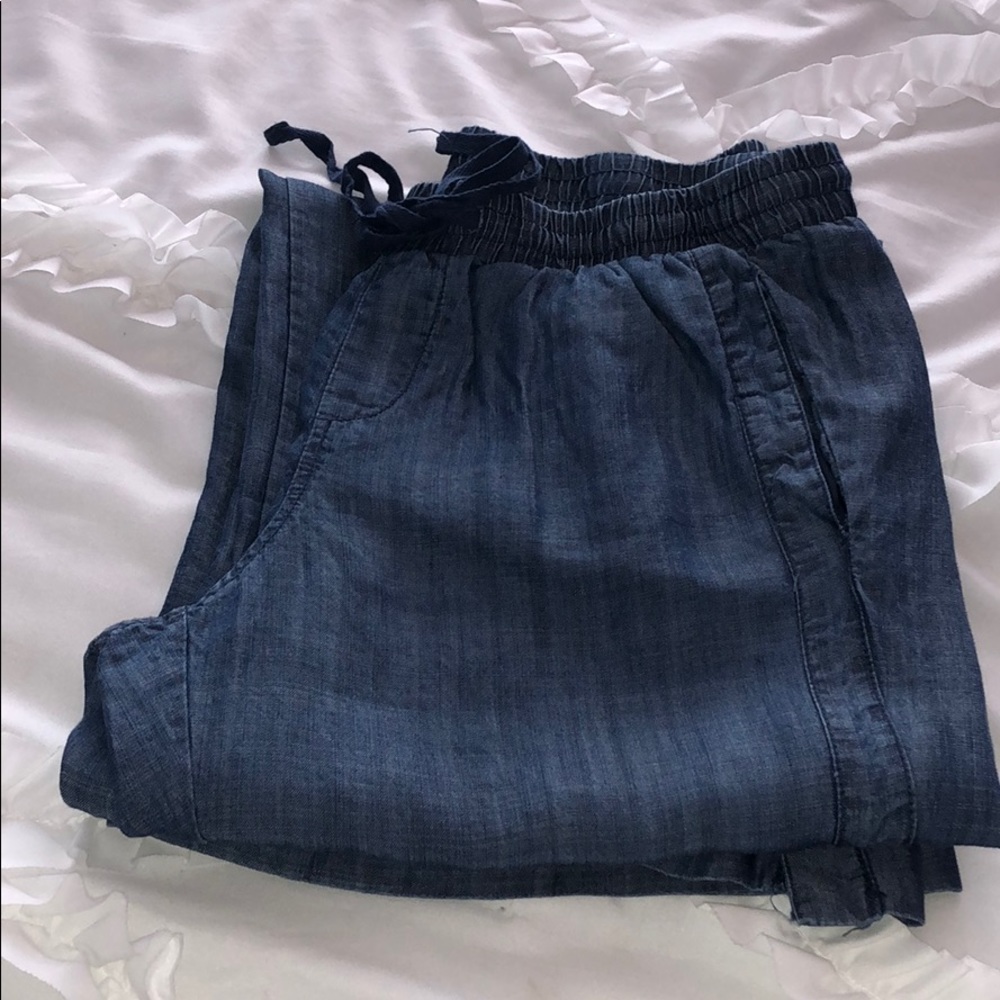 NWT summer Chambray wide leg pants